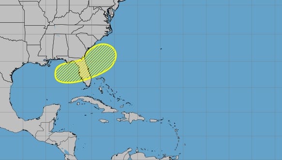 potencial ciclon sobre florida julio