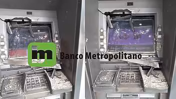 destruccion cajeros automáticos