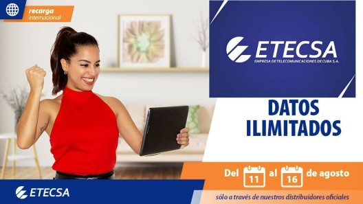 ETECSA lanza recarga internacional con 25 GB y datos ilimitados