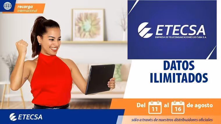 ETECSA lanza recarga internacional con 25 GB y datos ilimitados