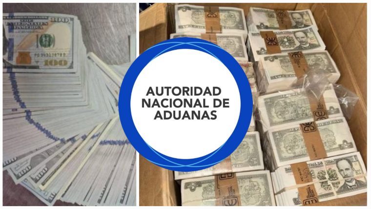 Decomiso de dinero: Aduana retiene tres cajas llenas de billetes