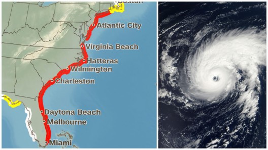 Alerta en la costa este de Estados Unidos por avance del poderoso huracán Erin