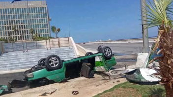 Accidente en el Malecón de La Habana deja varios heridos cerca de la Tribuna Antimperialista