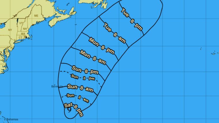 Tormenta tropical Fernand se organiza al sureste de Bermudas