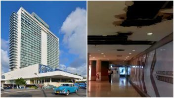 El Hotel Habana Libre muestra un grave deterioro en su zona comercial
