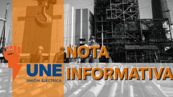 Última Hora: Nota informativa de la Unión Eléctrica sobre complejo panorama energético