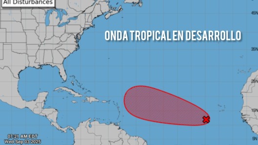 Onda tropical al suroeste de Cabo Verde pudiera afectar al Caribe en los próximos días