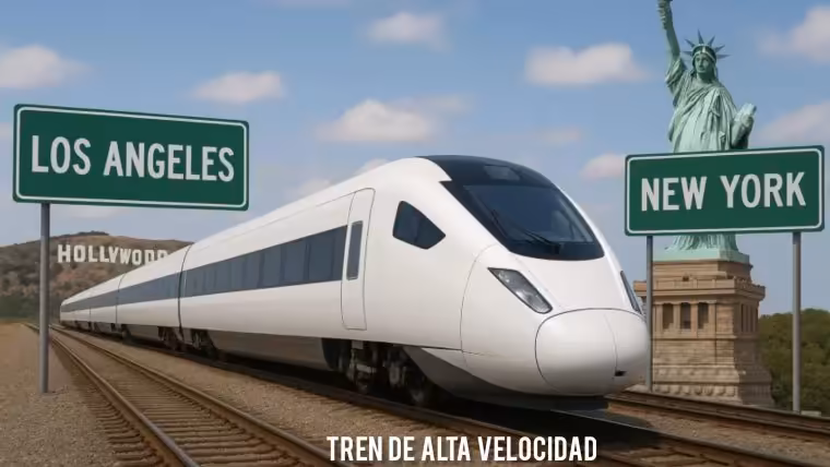 Tren de alta velocidad Nueva York-Los Ángeles estaría listo antes de esta fecha