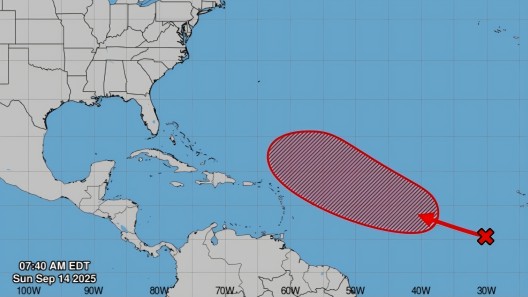 NHC alerta sobre 70% de probabilidades de formación ciclónica en el Atlántico
