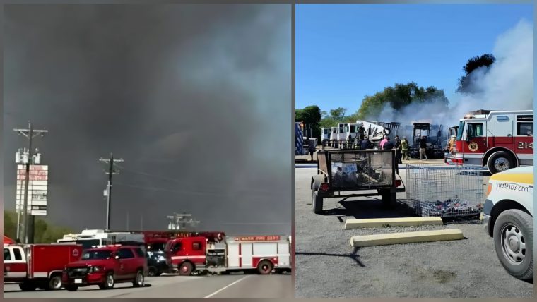 Avión se estrella cerca de Hicks Airfield en Texas y causa un incendio 