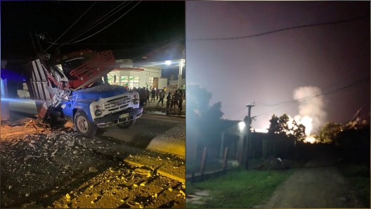 Accidente de tránsito deja sin electricidad a miles de personas en Ranchuelo