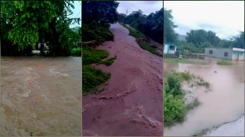 Lluvias de casi 100 milímetros provocan inundaciones en zonas bajas del municipio de Pilón
