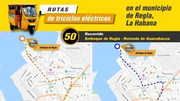 Nueva ruta de triciclos eléctricos une el Emboque de Regla con la Rotonda de Guanabacoa