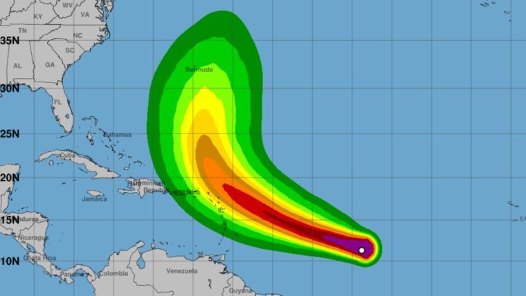 Se forma la tormenta tropical Jerry en el Atlántico: podría convertirse en huracán