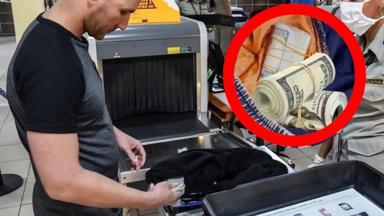 Decomiso de divisas en aeropuerto: Aduana detiene a otro pasajero cubano con 10 mil dólares ocultos en su ropa