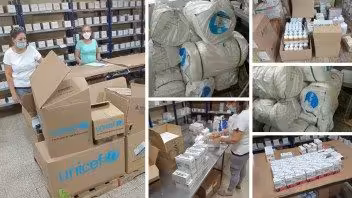 Llegan insumos donados por Unicef al Hospital Lucía Iñiguez Landín de Holguín tras el paso del huracán Melissa