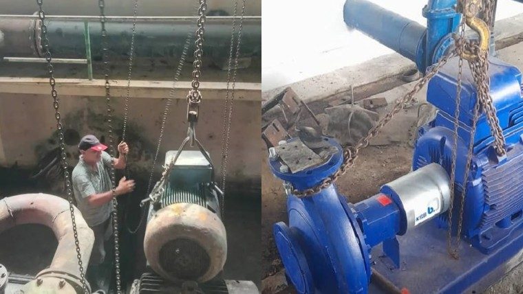 Sancti Spíritus instala nuevas bombas en Cabaiguán para mejorar el abasto de agua
