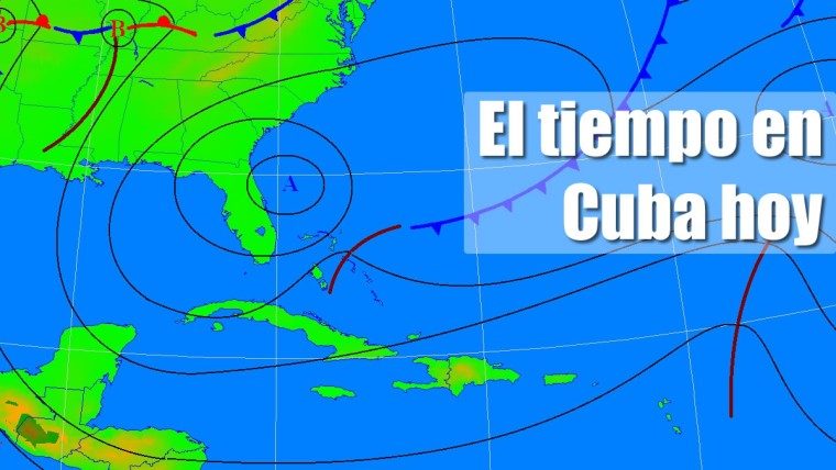 Pronóstico del tiempo para este sábado en Cuba: nublados, chubascos y algunas lluvias en el oriente