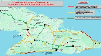 El Centro Nacional de Vialidad informa sobre el estado de las carreteras en el oriente de Cuba tras el paso del huracán Melissa