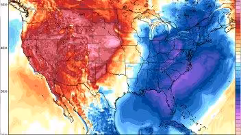 A cold front will arrive in Cuba on the lunes with rain and a marked drop in temperatures