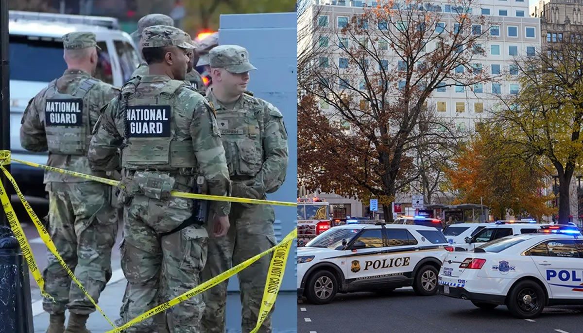 Tiroteo cerca de la Casa Blanca deja dos soldados muertos y un detenido