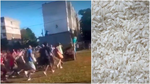 Crisis del arroz en Cuba: Decenas de personas corren tras un camión en La Habana