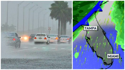 Frío y mucha lluvia en Florida para los próximos días por la llegada de un frente frío