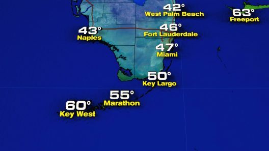 El frío sorprenderá al sur de Florida