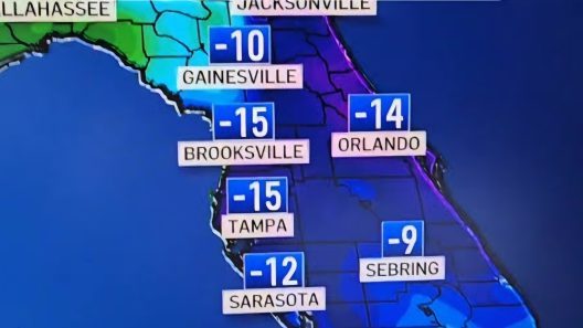 Pronostican fuerte bajón de temperaturas en Florida para fin de año por frente frío