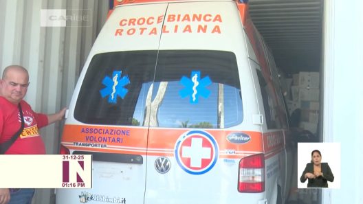 Recibe Sancti Spíritus donativo médico y una ambulancia desde Italia en 2025
