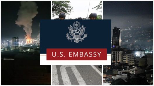 Embajada de Estados Unidos pide buscar refugio seguro a ciudadanos estadounidenses tras ataques en Venezuela