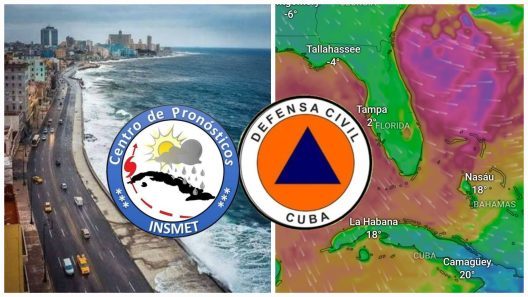 Aviso del Instituto de Meteorología y de la Defensa Civil de Cuba