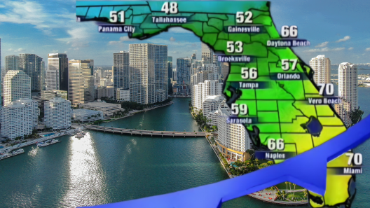 Nuevo frente frío apunta al sur de Florida y Miami
