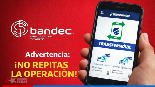 Advertencia de Bandec sobre fallos en Transfermóvil y otros canales de pago electrónico