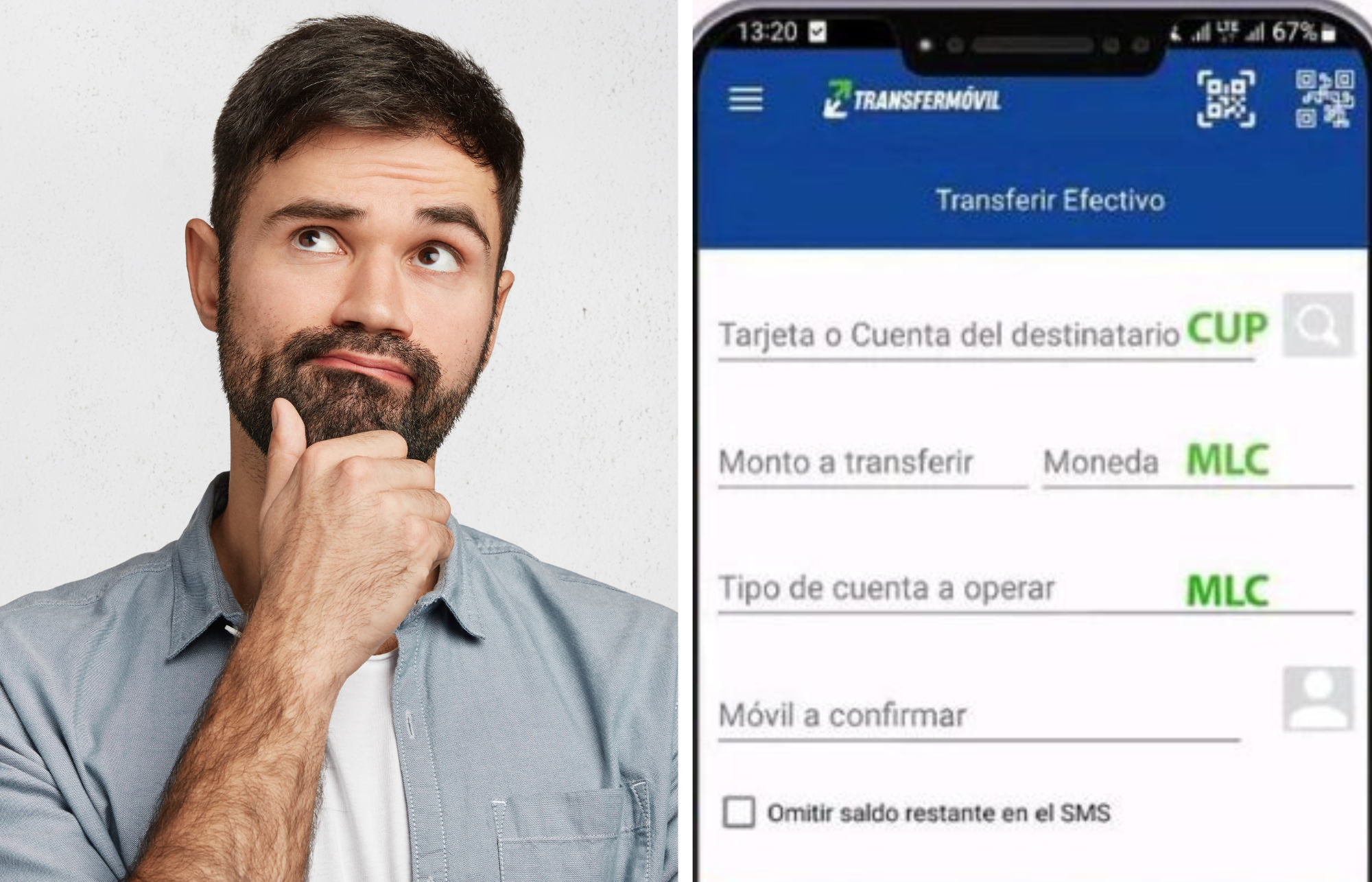 Transferencias de tarjetas MLC a CUP por Transfermóvil: lo que debes saber sobre la tasa oficial y por qué no funciona al revés