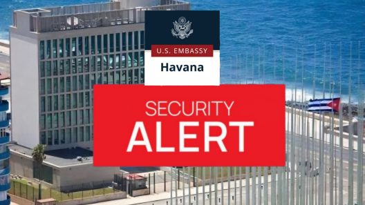 Alerta de la Embajada de Estados Unidos en Cuba