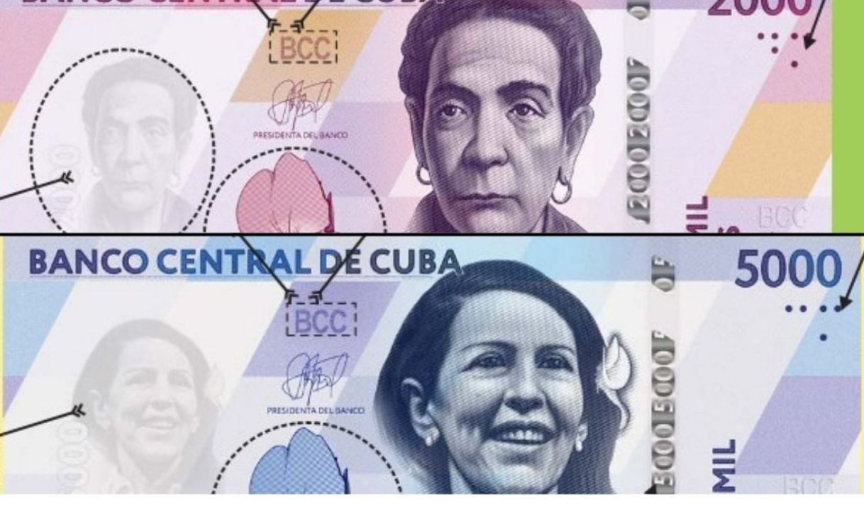 Banco cubano explica por qué lanzó billetes de 2000 y 5000 pesos