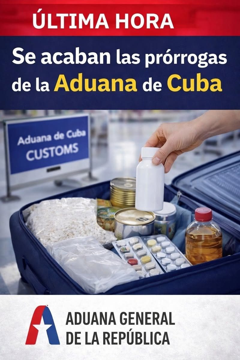 Aduana de Cuba deja por tiempo ilimitado la libre importación de alimentos a Cuba