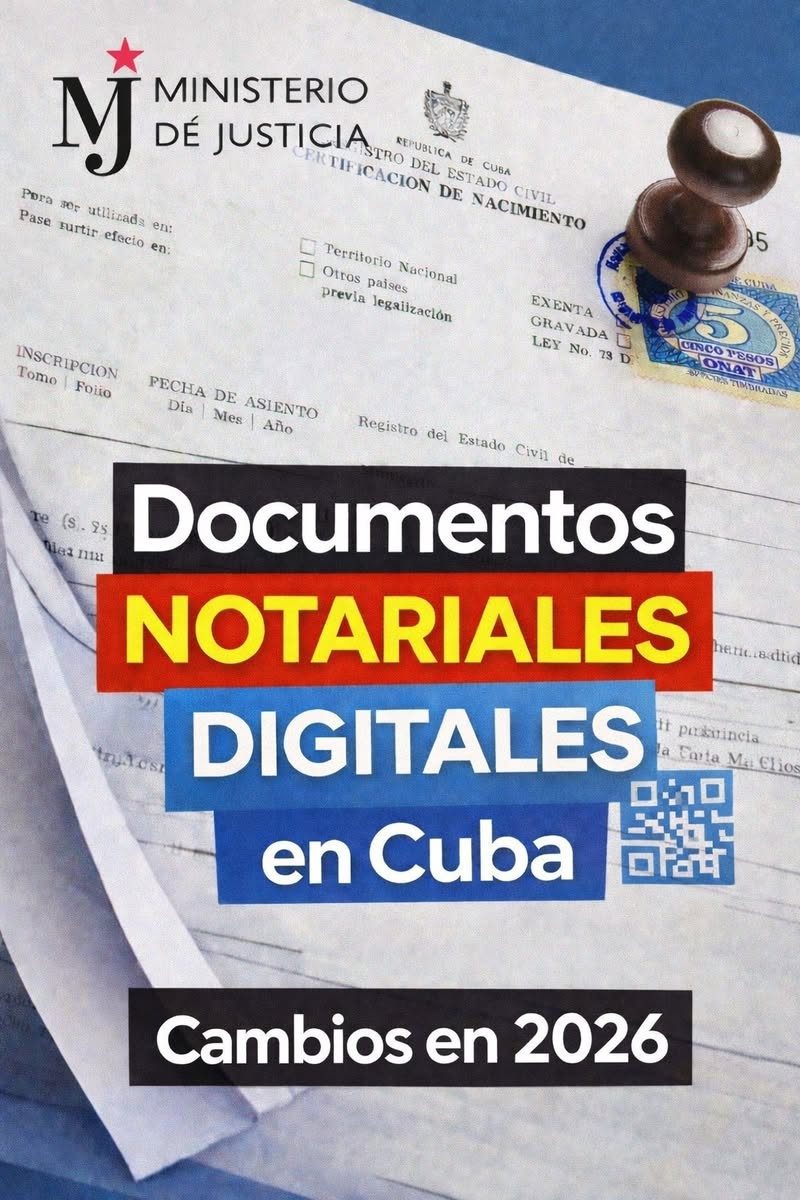 📄🇨🇺 ¿Sabías que en Cuba ya existen documentos notariales y certificaciones en formato digital con la misma validez legal que en papel?