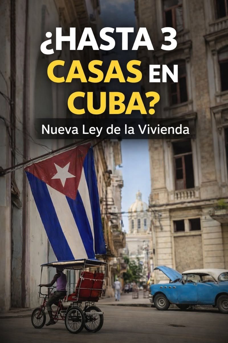 🏠 ¿Hasta 3 casas en Cuba? La nueva propuesta de Ley de la Vivienda