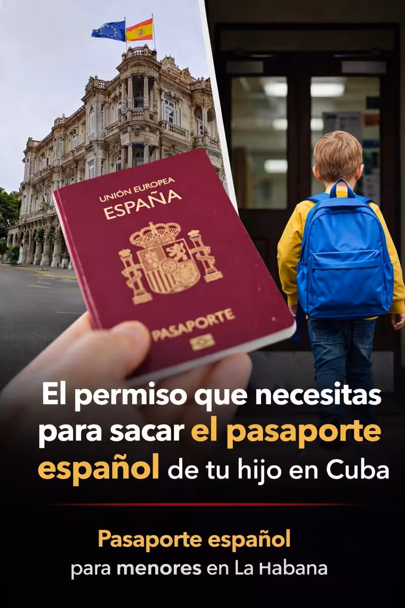 Si vas a sacar el pasaporte español de tu hijo en Cuba, hay algo muy importante que debes saber. 🇪🇸👶