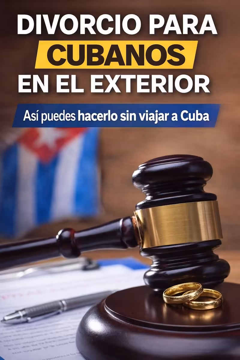 Divorcio para cubanos en el exterior 🇨🇺✈️
