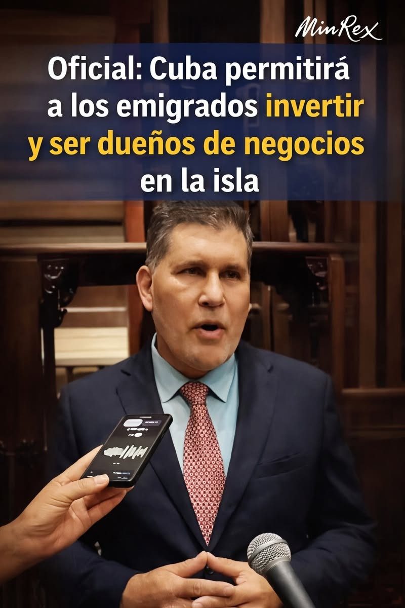 🚨 Oficial: Cuba permitirá a los emigrados invertir y ser dueños de negocios en la isla 🇨🇺💼