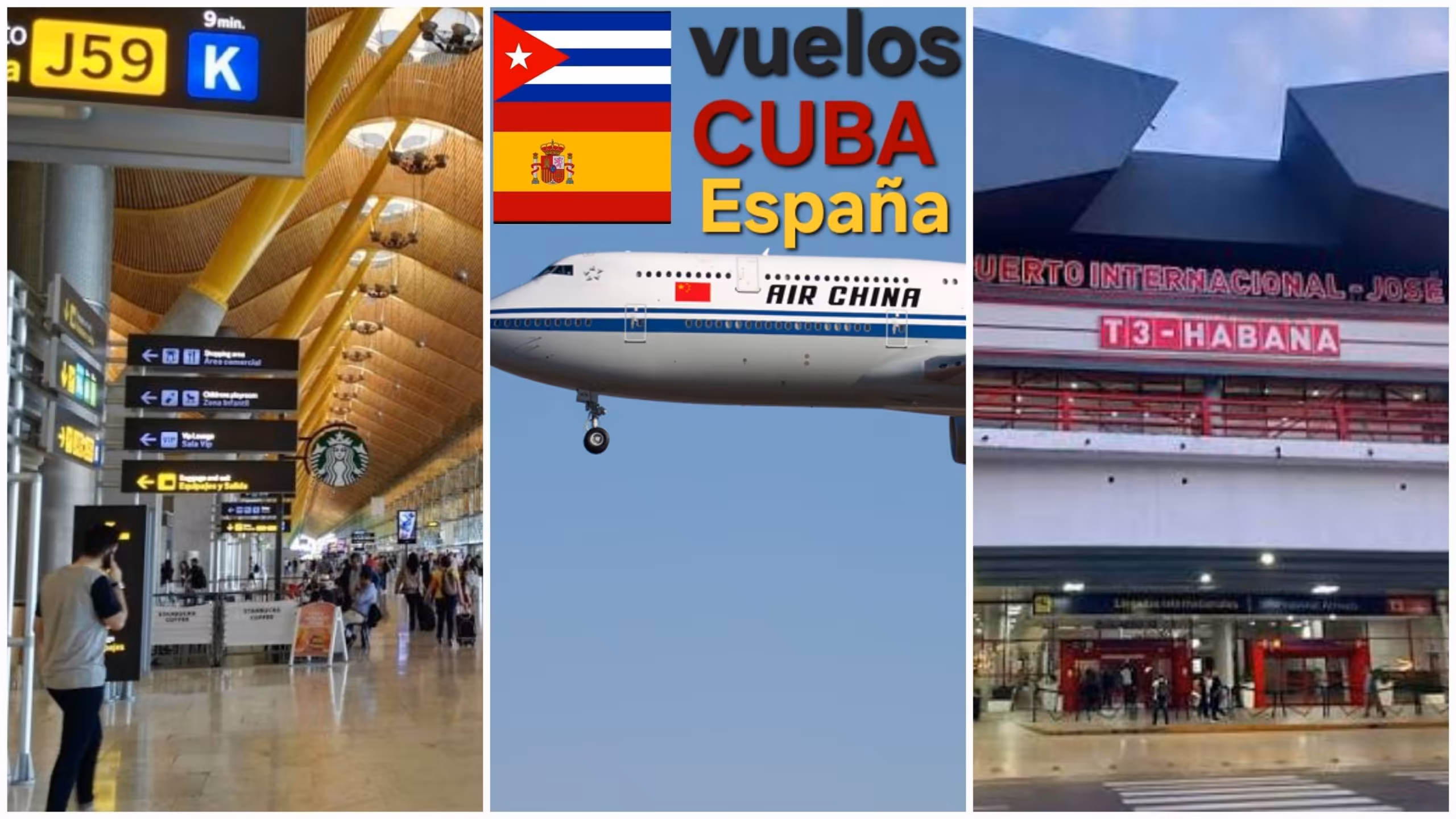 Air China también mantiene vuelos entre Madrid y La Habana, pero los precios se disparan