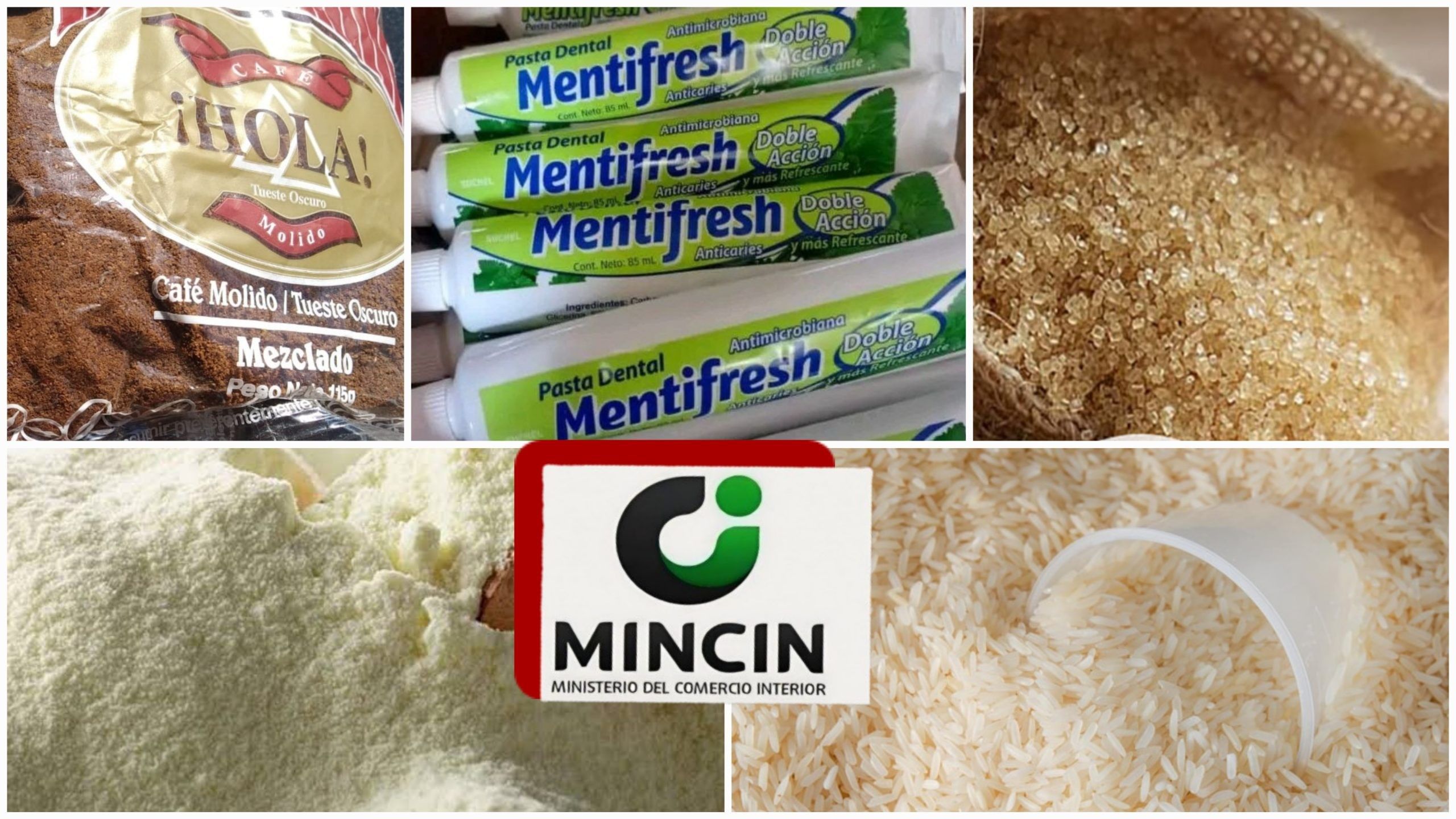 Última Hora: Información del MINCIN sobre la canasta básica. Arroz, café, azúcar, leche, huevos, pasta de dientes y más