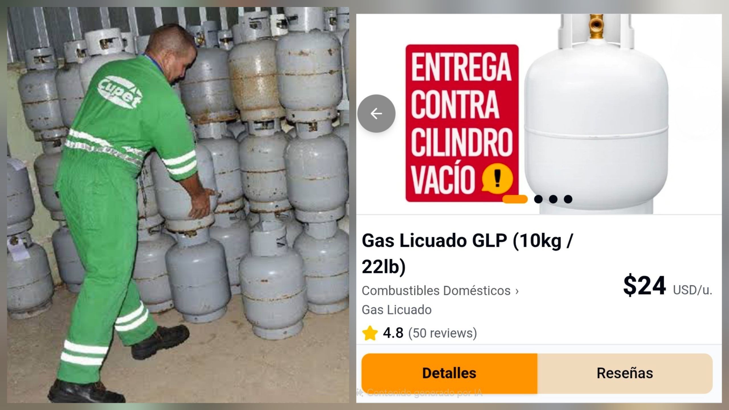 La balita a 24 dólares: Ya hay gas licuado en esta nueva tienda online