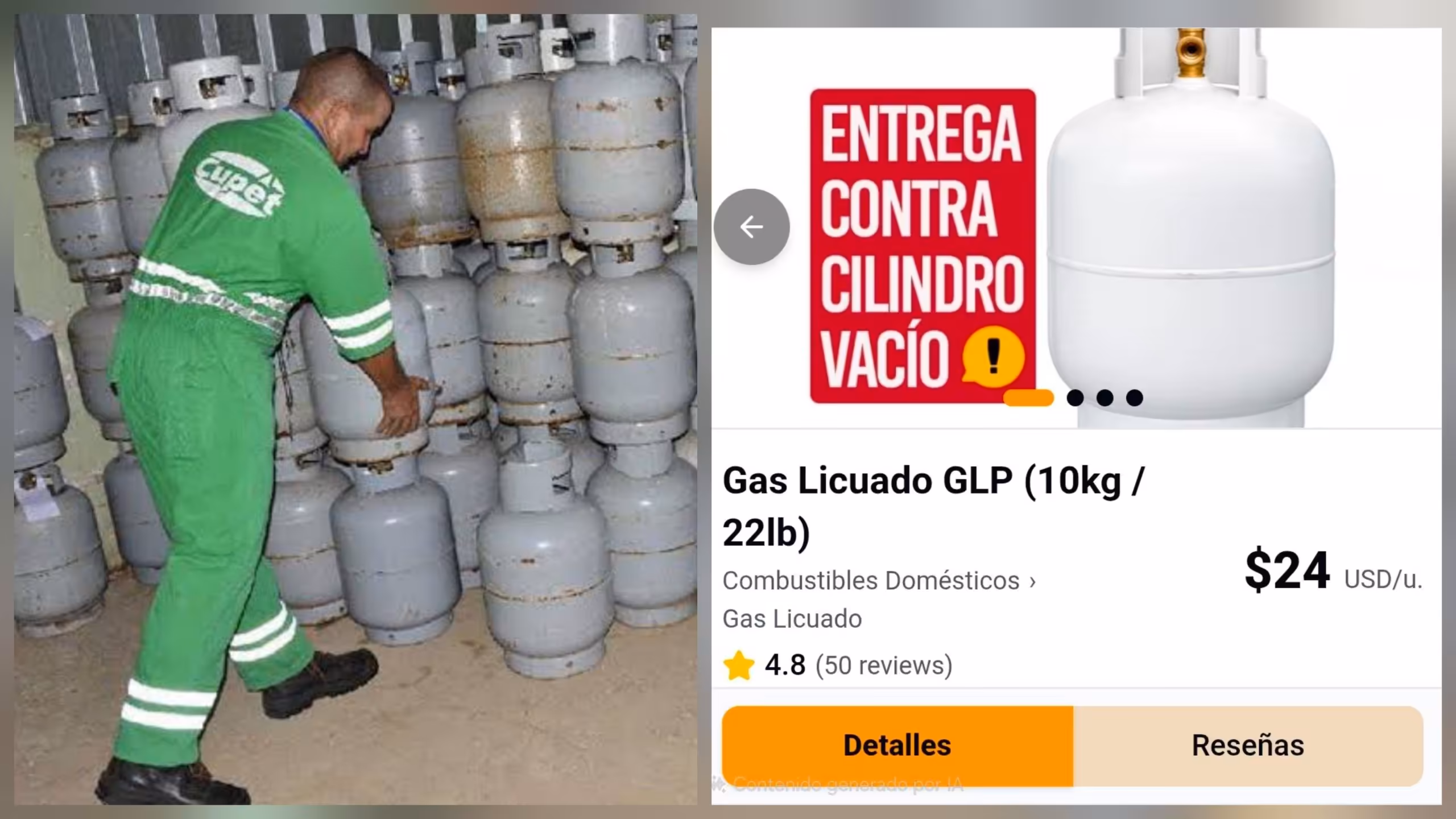 La balita a 24 dólares: Ya hay gas licuado en esta nueva tienda online