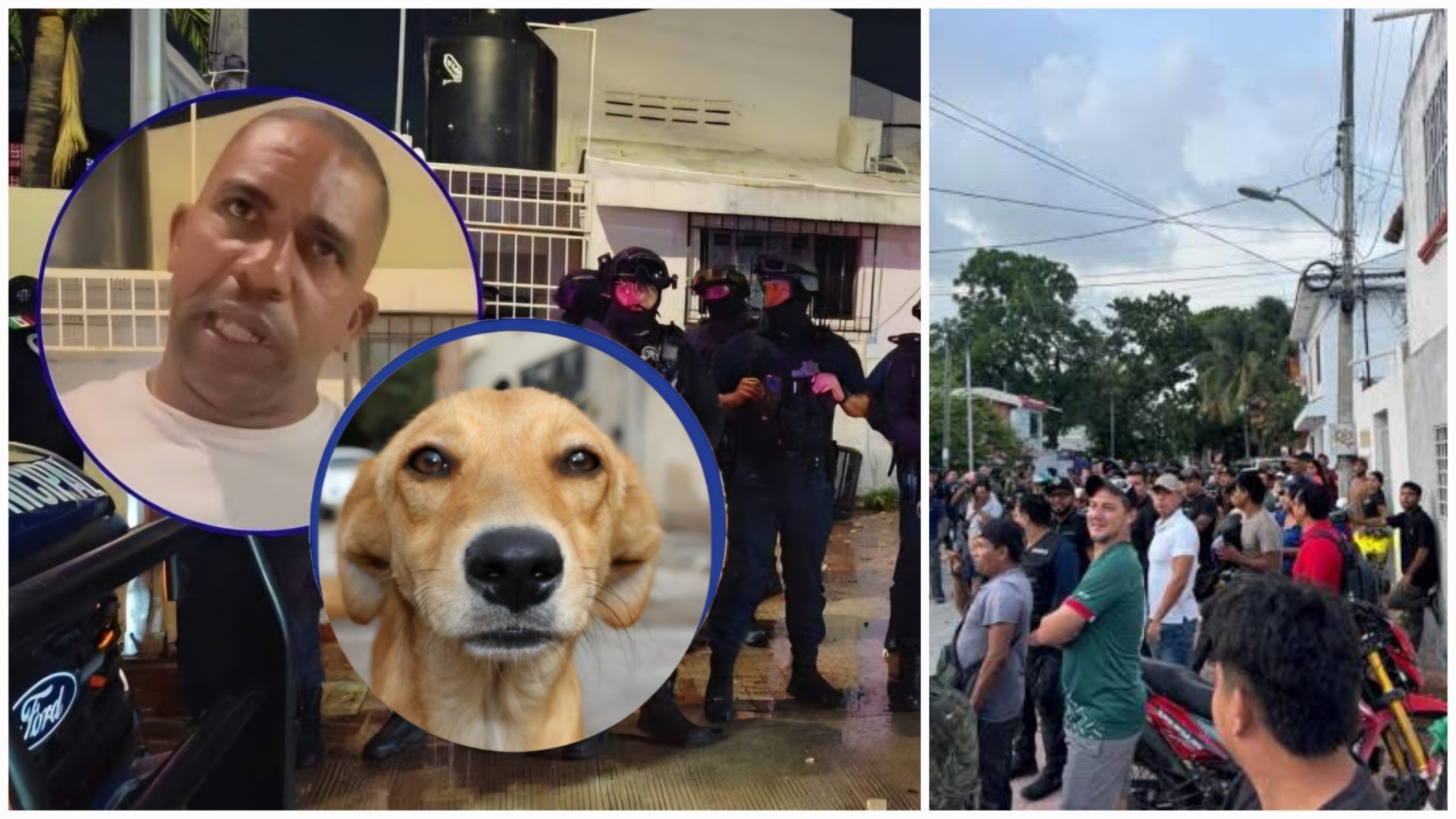 Este es el video de la revuelta en Cancún tras agresión de un cubano por la mordida de un perro