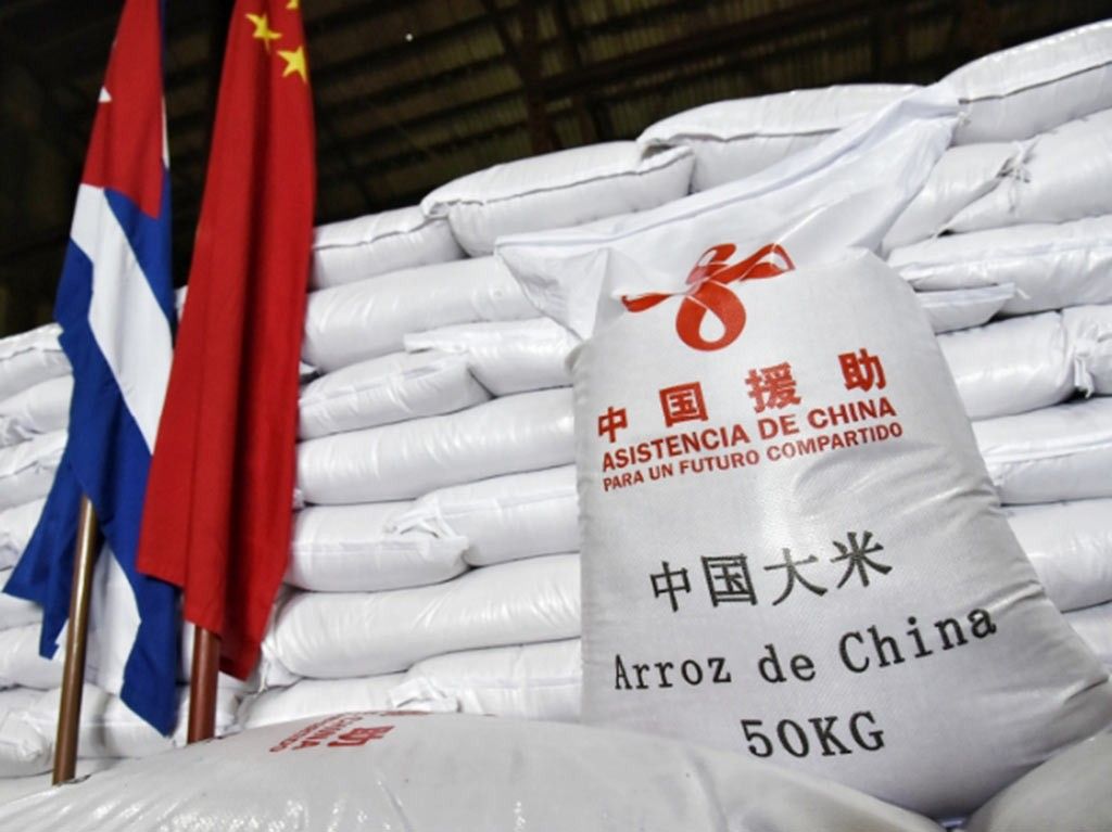 China enviaría arroz a Cuba y promete apoyo agrícola ante la crisis de alimentos