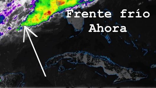 Frente frío se acerca al occidente de Cuba: lluvias intensas y tormentas marcarán el fin de semana